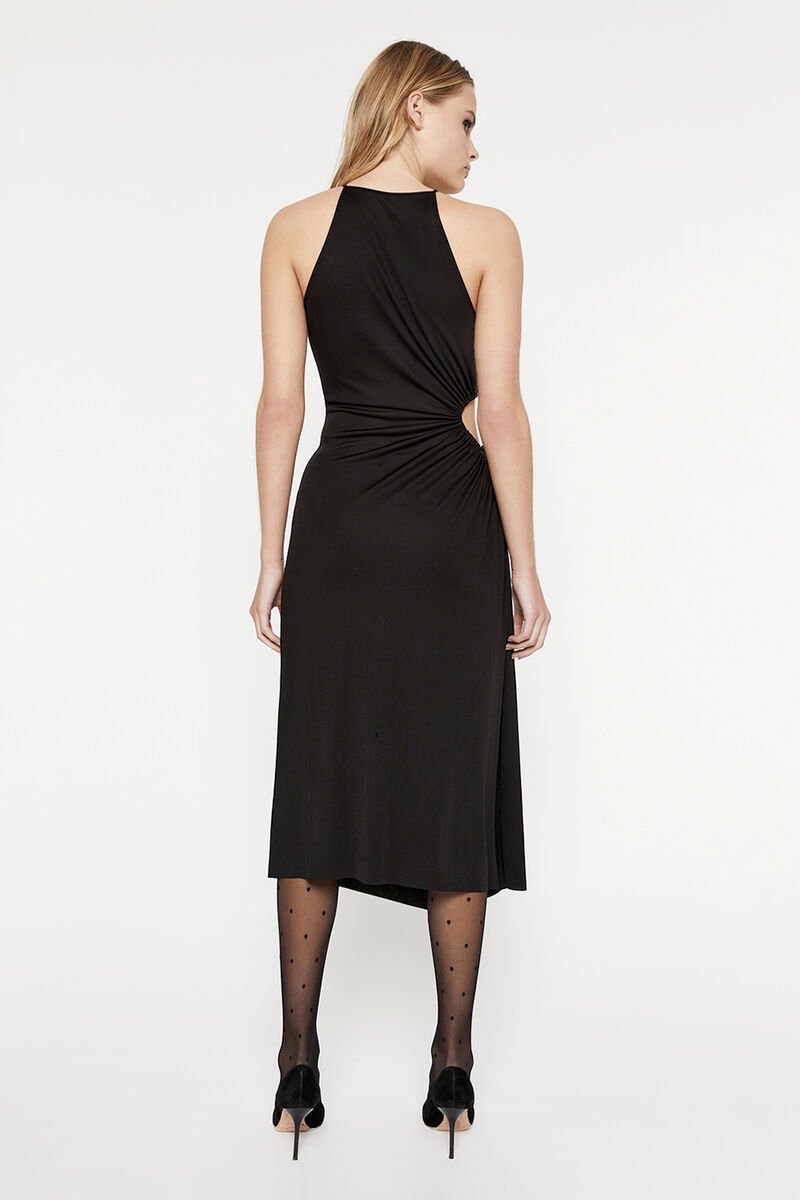 MIMOSA CUT OUT DRESS in colour BLACK