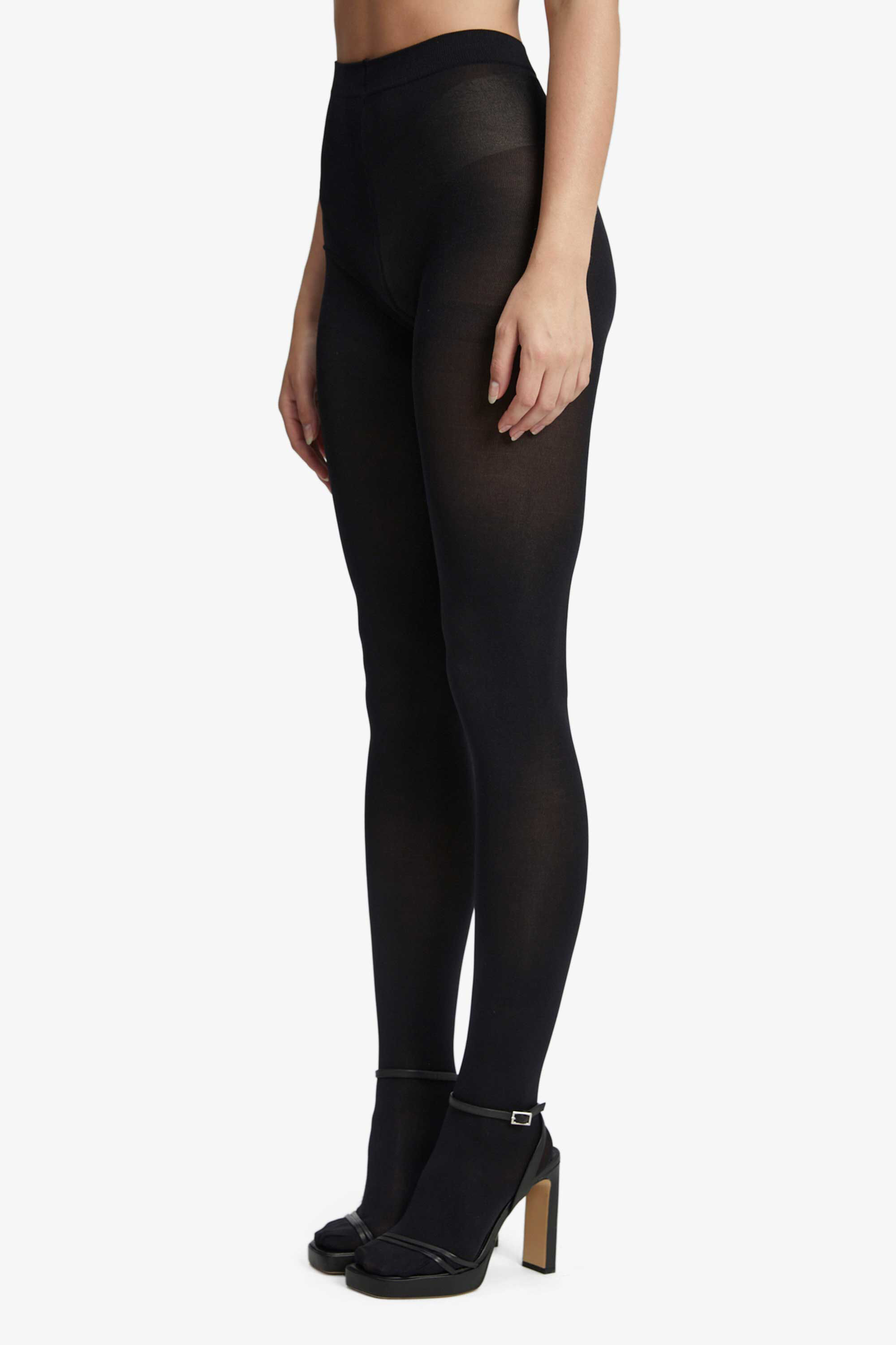 Karina opaque tights with diamond pattern | black | Outlet | Pompea