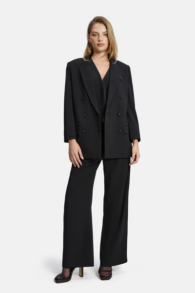 Jackets And Blazers  Motto Womens Black Applique Blazer - Sale